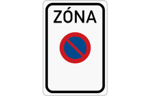 Dopravní značka „Zóna s dopravním omezením“ (č. IZ 8a) označuje začátek oblasti (část obce apod.), kde platí nebezpečí, zákaz nebo omezení vyplývající z užitých symbolů značky nebo značek, pokud místní úpravou provozu na pozemních komunikacích uvnitř oblasti není stanoveno jinak. Dopravní omezení týkající se jen určitých vozidel, doby apod. se vyznačuje ve spodní části značek vhodným nápisem nebo symbolem. Platnost dopravní značky „Zóna s dopravním omezením“ je ukončena až svislou dopravní značkou „Konec zóny s dopravním omezením“ (č. IZ 8b). TestImage
